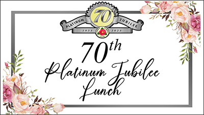 70th Jubilee Lunch